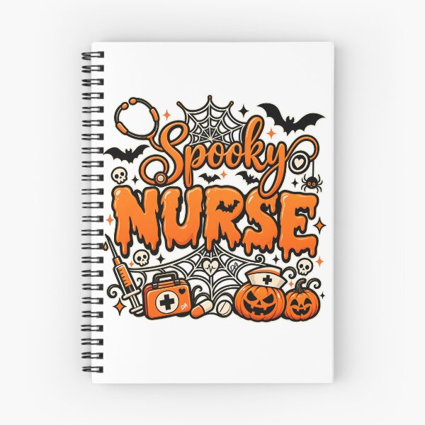 Item preview, Spooky Nurse Halloween Stethoscope Dripping Typography Art designed and sold by DesignArtist.ia.