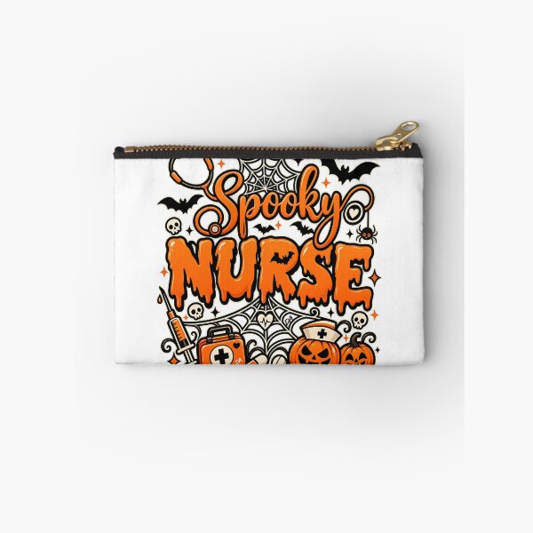 Item preview, Spooky Nurse Halloween Stethoscope Dripping Typography Art designed and sold by DesignArtist.ia.