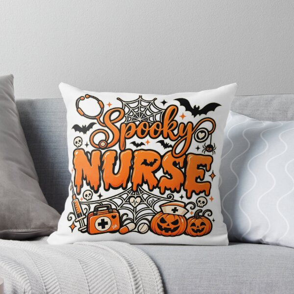 Item preview, Spooky Nurse Halloween Stethoscope Dripping Typography Art designed and sold by DesignArtist.ia.