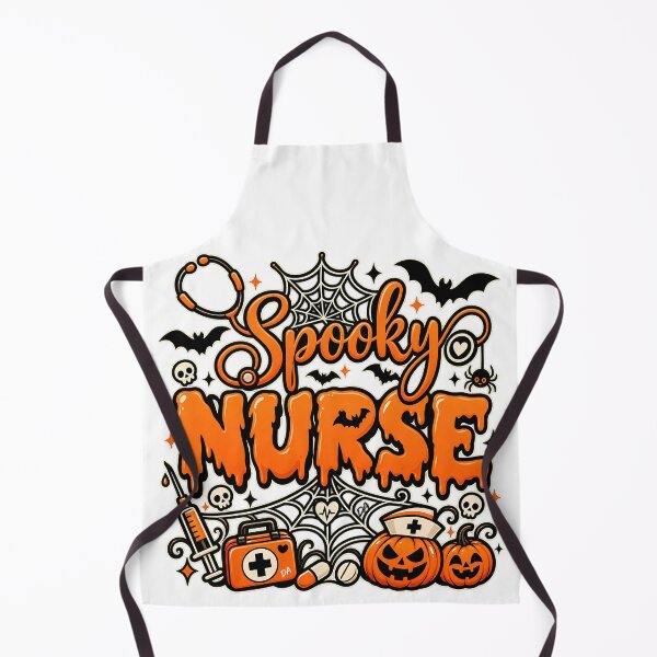 Item preview, Spooky Nurse Halloween Stethoscope Dripping Typography Art designed and sold by DesignArtist.ia.
