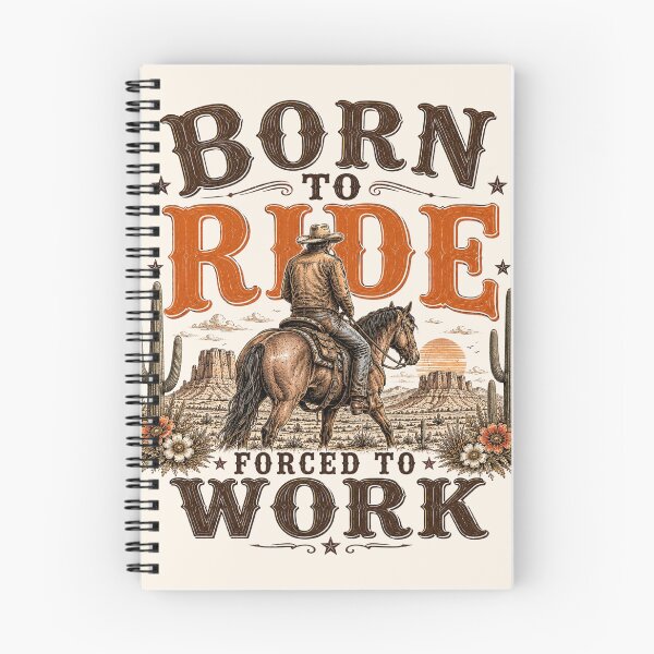 Item preview, Born To Ride, Force To Work Retro Cowboy designed and sold by legendaryskins.