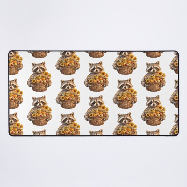 Item preview, Raccoon Autumn Harvest Basket designed and sold by Tiffany Roy.