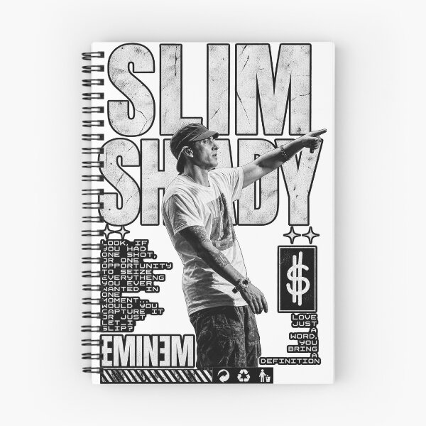 Artikelvorschau, Eminem Slim Shady T-Shirt Vintage Rap God Hip Hop Grafik-T-Shirt Streetwear entworfen und verkauft von UrbanLayers.
