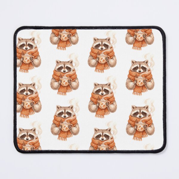 Item preview, Raccoon Cozy Hot Cocoa designed and sold by Tiffany Roy.