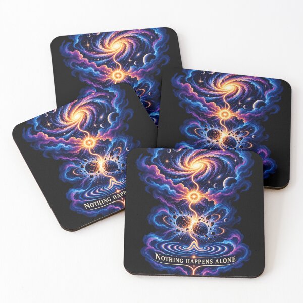 Item preview, Nothing Happens Alone - Cosmic Space Art Design | Redbubble    designed and sold by AstroPal28.