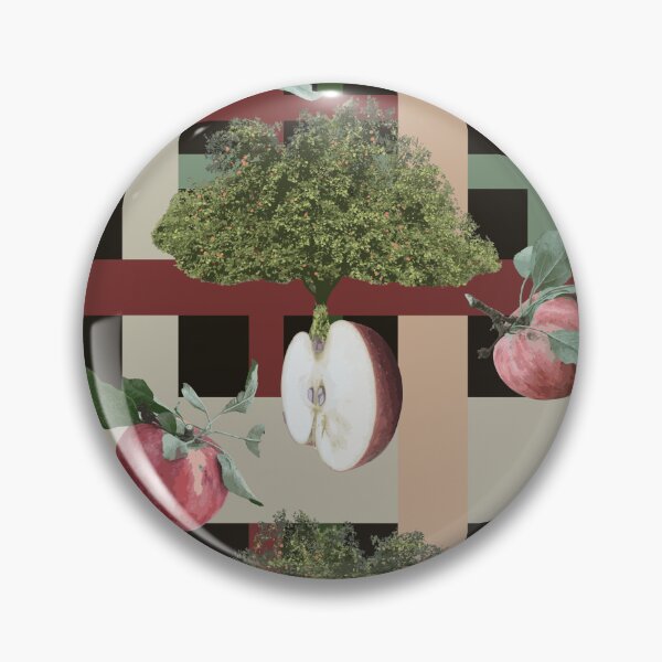 Item preview, Farm Fresh Apple Halves on Plaid designed and sold by Digitalmyth's Designs.