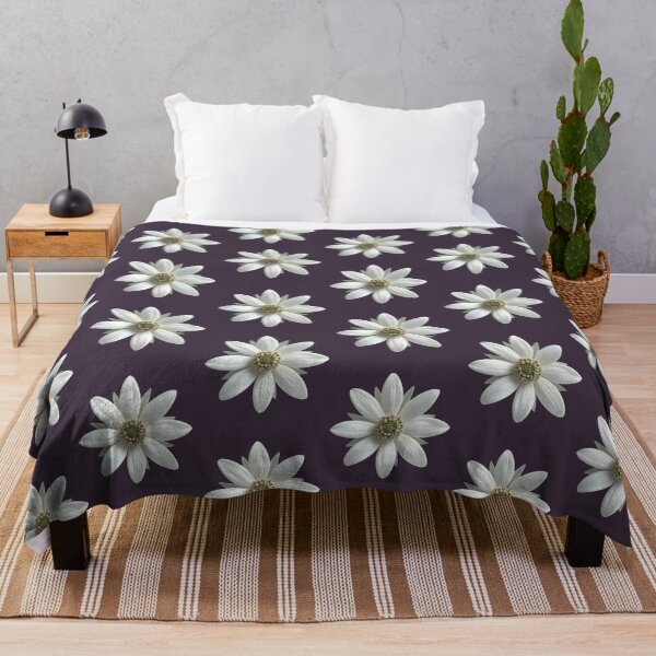 Item preview, Minimalist Plum Gray Daisy Floral Pattern designed and sold by ​Jyoti Digital Artist.
