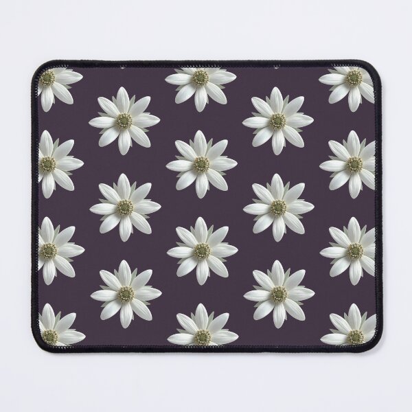 Item preview, Minimalist Plum Gray Daisy Floral Pattern designed and sold by Jyoti Digital Artist.
