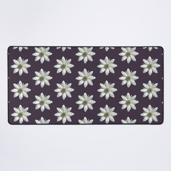 Item preview, Minimalist Plum Gray Daisy Floral Pattern designed and sold by Jyoti Digital Artist.