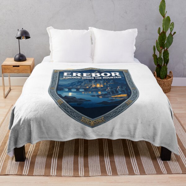 Item preview, Erebor Print – Kingdom Under the Mountain Fantasy Landscape designed and sold by FrontierCosmic.