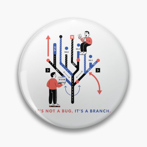 Item preview, It's Not a Bug It's a Branch Funny Git Programmer T-Shirt designed and sold by Design-Pro-21.