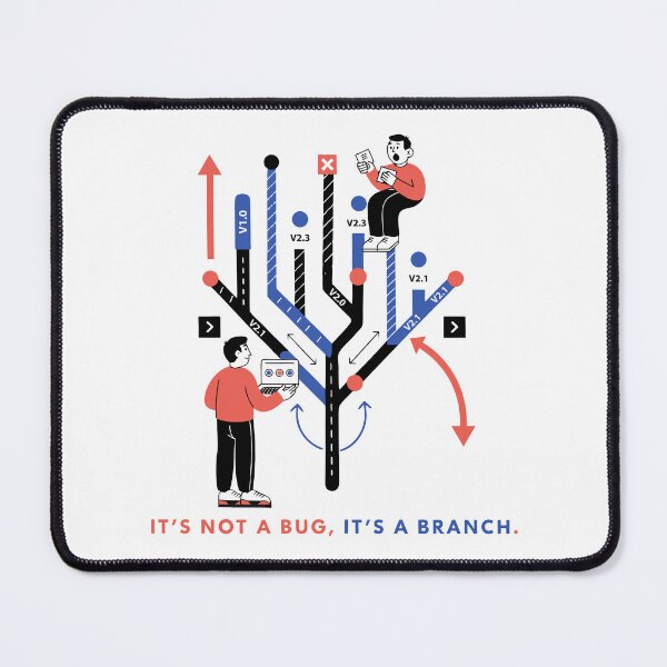 Item preview, It's Not a Bug It's a Branch Funny Git Programmer T-Shirt designed and sold by Design-Pro-21.