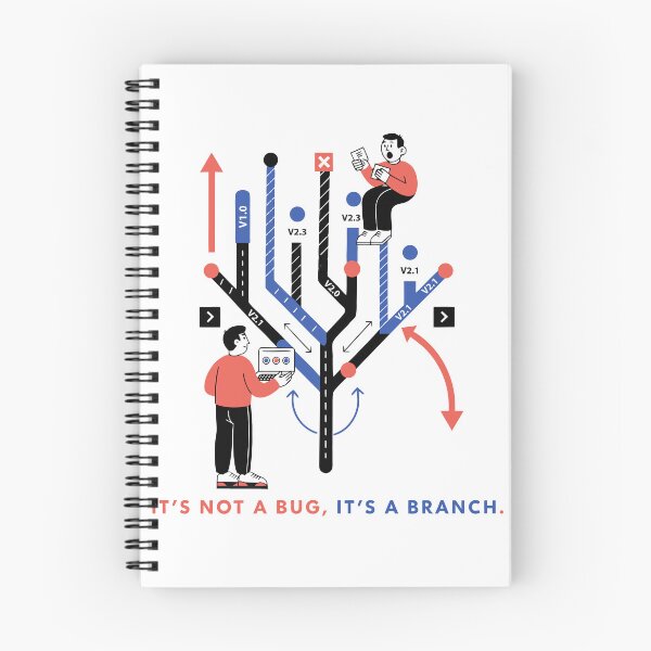 Item preview, It's Not a Bug It's a Branch Funny Git Programmer T-Shirt designed and sold by Design-Pro-21.