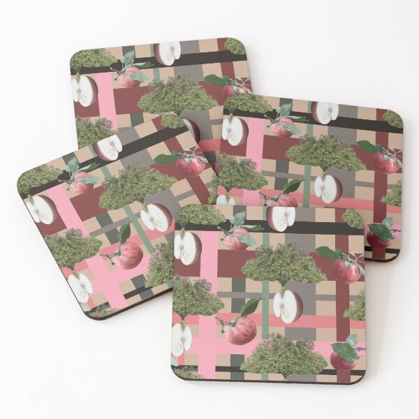 Item preview, More Farm Fresh Apple Halves on Plaid designed and sold by Digitalmyth's Designs.