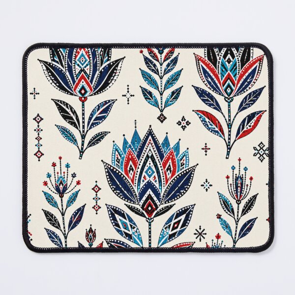 Item preview, Xhosa Folk Flowers – Beaded Geometric Floral Pattern designed and sold by MarekoraStudio.