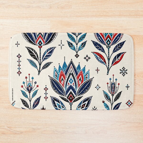 Item preview, Xhosa Folk Flowers – Beaded Geometric Floral Pattern designed and sold by MarekoraStudio.