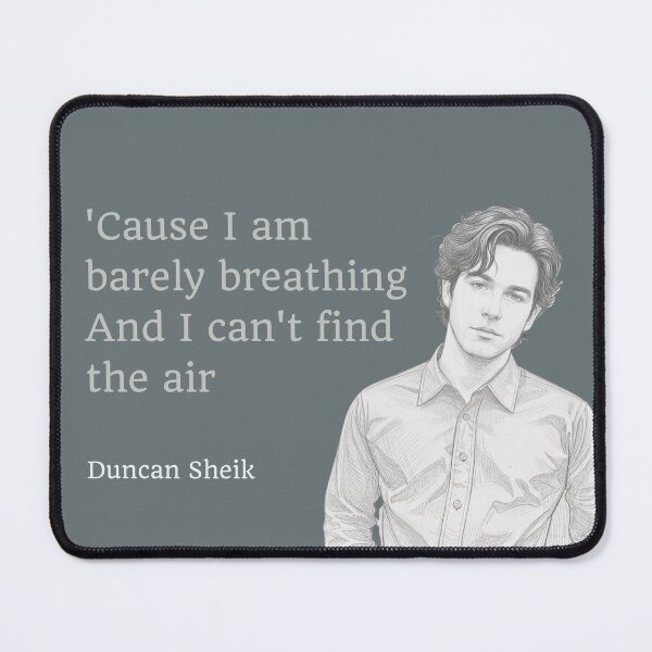 Item preview, Duncan Sheik barely breathing fan art designed and sold by Etaipal.