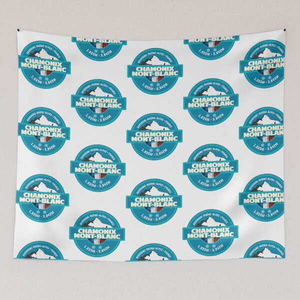 Item preview, Chamonix Mont Blanc Ski France Skiing Alps Sticker T-Shirt 02 designed and sold by flamesnejme.