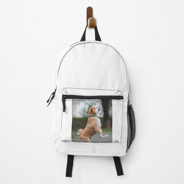 Item preview, Portrait of Akita Puppy Standing on Hind Legs designed and sold by VanGaldo.