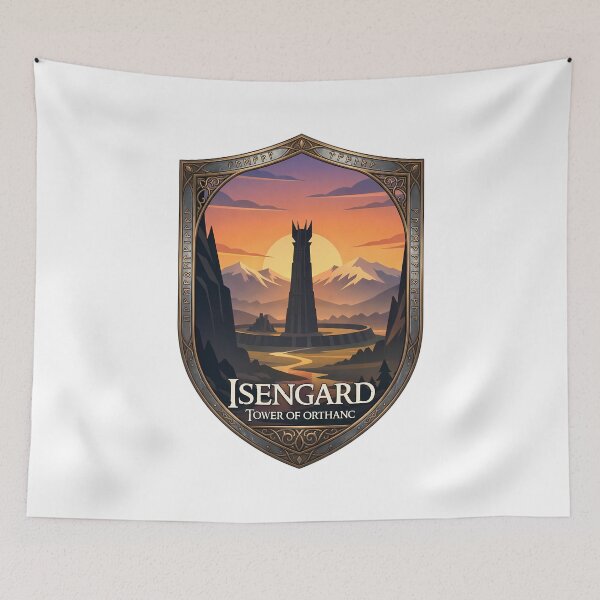 Item preview, Isengard Print – Tower of Orthanc Fantasy  designed and sold by FrontierCosmic.