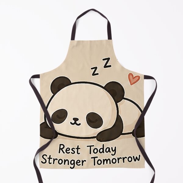 Item preview, Rest Today Stronger Tomorrow – Cute Sleeping Panda Positive Quote designed and sold by Sara-Ai.