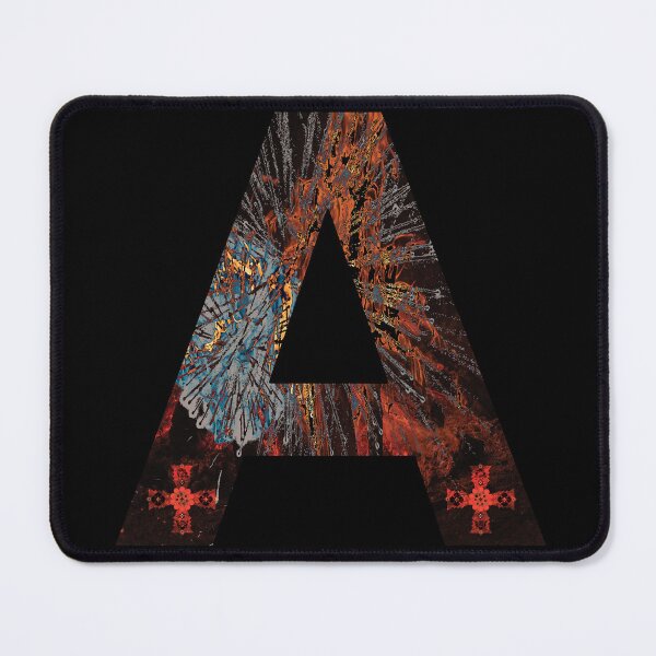 Item preview, Dark Gothic Letter A Fire Ice designed and sold by NornAxiom.