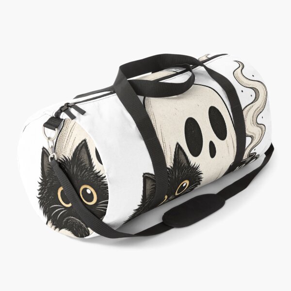 Item preview, Cute Ghost Holding Black Cat Coffee Mug Halloween Art    designed and sold by DesignArtist.ia.