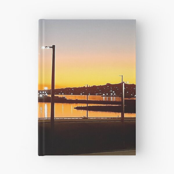 Item preview, Vibrant Orange Sunset River and Lights designed and sold by VividSurfaces.