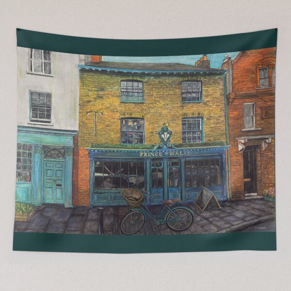 Item preview, 'A  Cat and The Prince of Wales' from a mixed media painting by Mary Alice Green designed and sold by maryalicegreen.