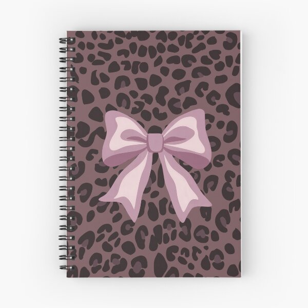 Item preview, Cute Dark Dusty Brown Coquette Bow Leopard Print Aesthetic Pattern designed and sold by MayoshaVibes.
