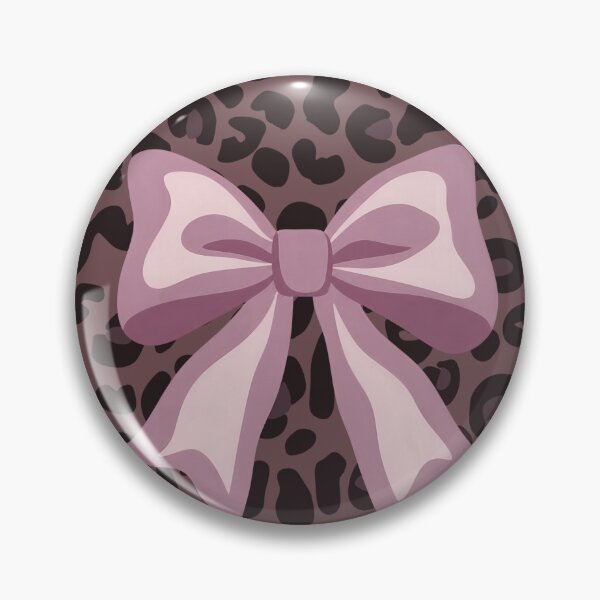 Item preview, Cute Dark Dusty Brown Coquette Bow Leopard Print Aesthetic Pattern designed and sold by MayoshaVibes.