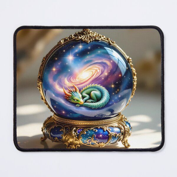 Item preview, Cosmic Dragon Orb with a Glowing Galaxy designed and sold by yosmosverse .