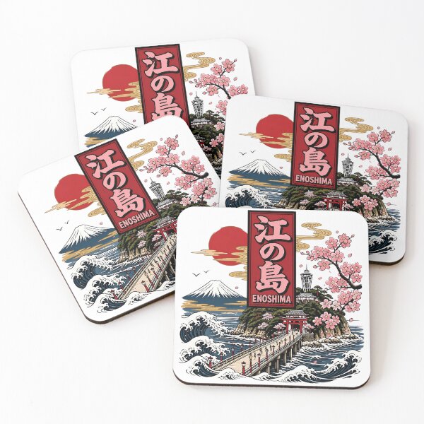 Item preview, Enoshima Japan Vintage Travel Tourism designed and sold by TravelersGems.