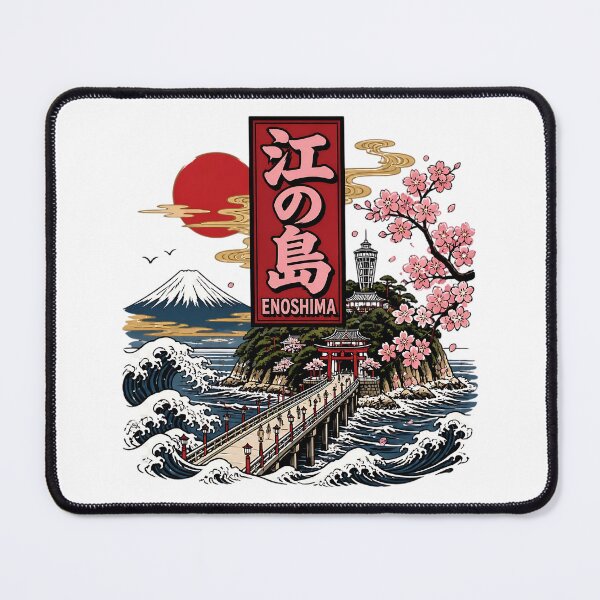 Item preview, Enoshima Japan Vintage Travel Tourism designed and sold by TravelersGems.