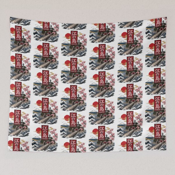 Item preview, Enoshima Japan Vintage Travel Tourism designed and sold by TravelersGems.