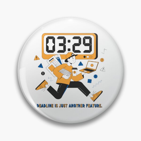 Item preview, Deadline Is Just Another Feature Funny Programmer Work T-Shirt designed and sold by Design-Pro-21.