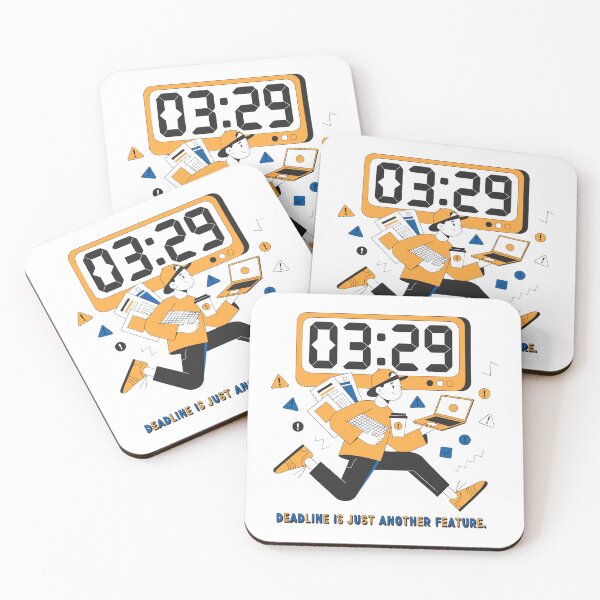 Item preview, Deadline Is Just Another Feature Funny Programmer Work T-Shirt designed and sold by Design-Pro-21.