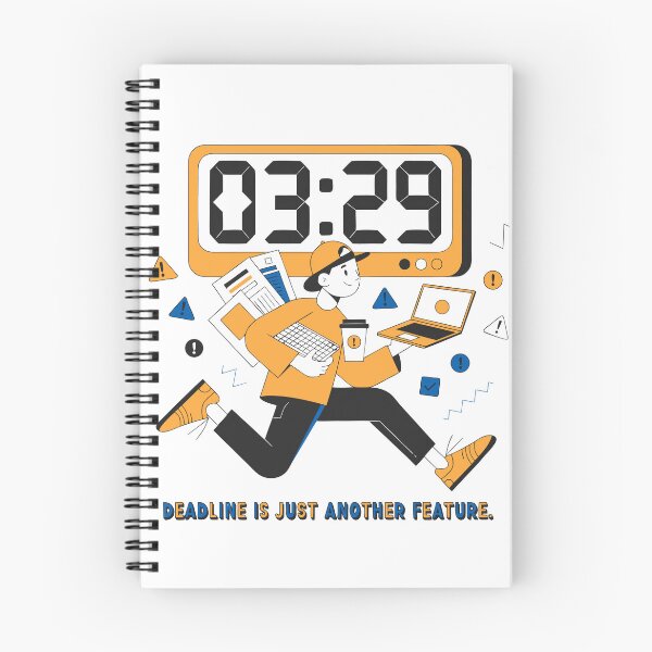 Item preview, Deadline Is Just Another Feature Funny Programmer Work T-Shirt designed and sold by Design-Pro-21.