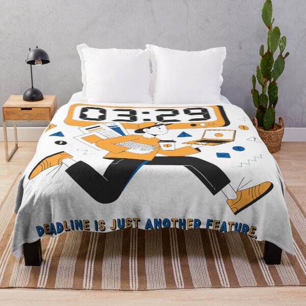 Item preview, Deadline Is Just Another Feature Funny Programmer Work T-Shirt designed and sold by Design-Pro-21.