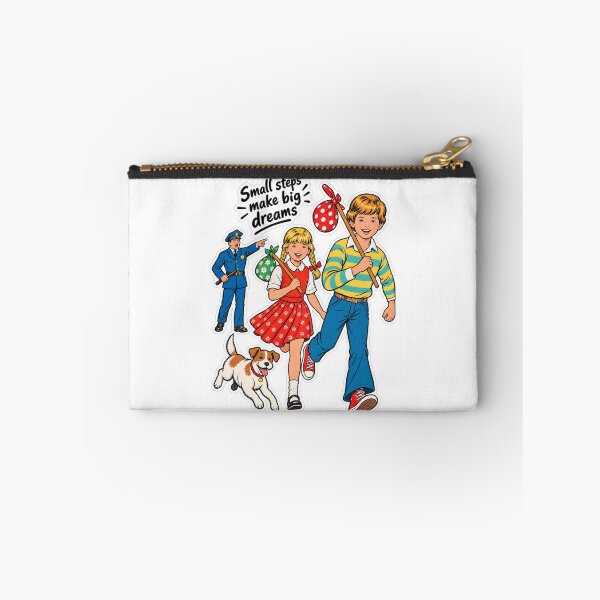 Item preview, Small Steps Make Big Dreams Vintage Retro Kids Sticker designed and sold by PRIME4YOU.