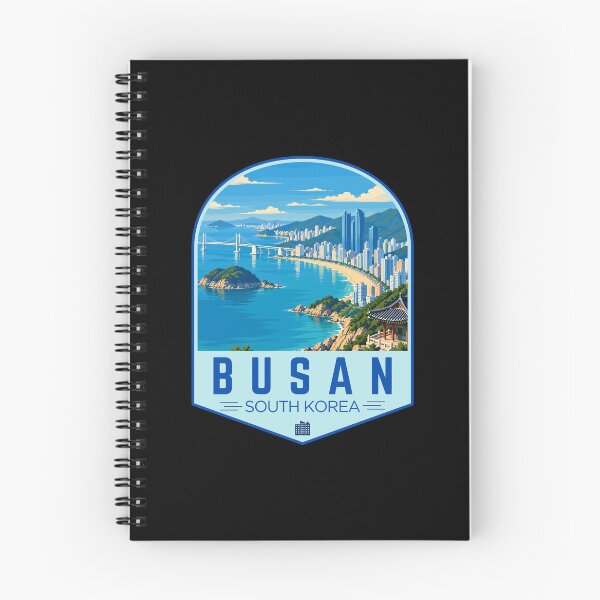Item preview, Busan in South Korea, Retro Travel Art Emblem designed and sold by MaateoDesign.