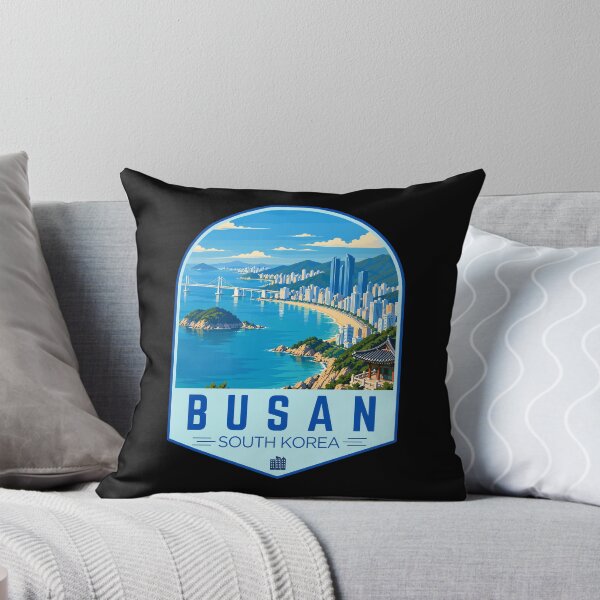 Item preview, Busan in South Korea, Retro Travel Art Emblem designed and sold by MaateoDesign.