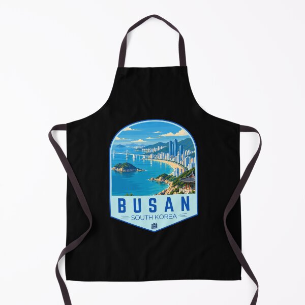 Item preview, Busan in South Korea, Retro Travel Art Emblem designed and sold by MaateoDesign.