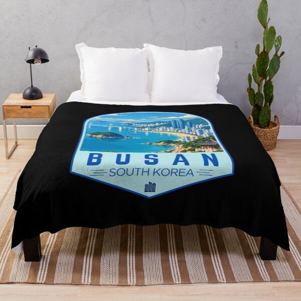 Item preview, Busan in South Korea, Retro Travel Art Emblem designed and sold by MaateoDesign.