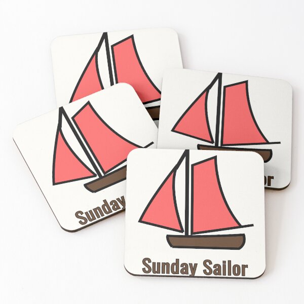 Item preview, Sunday Sailor Red Sail Gaff Rig designed and sold by Noydee Red Salavan.