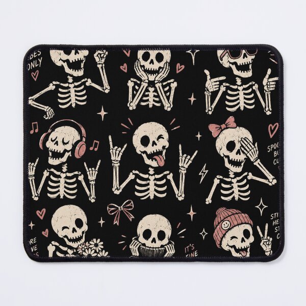 Item preview, Retro Skeleton Bow, Cute Spooky Halloween, Vintage Skeleton Outline, Distressed Fall Aesthetic, Coquette Gothic Gift designed and sold by Quiajia.