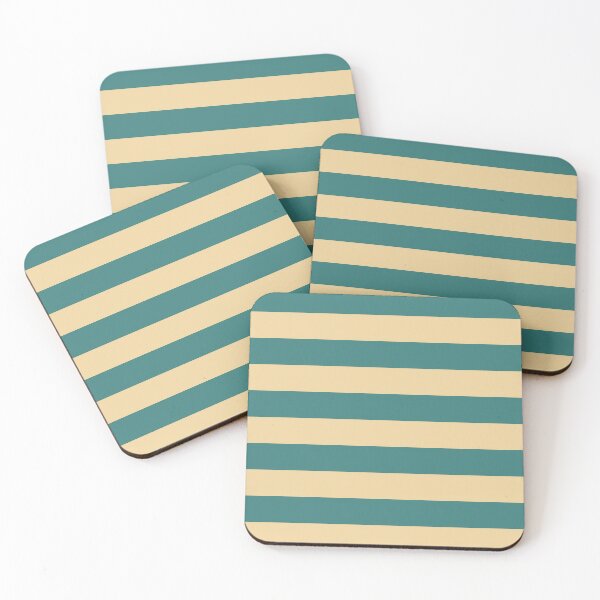 Item preview, Horizontal stripes in green and yellow designed and sold by RishabhArts1.