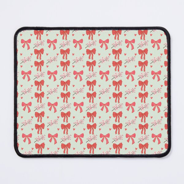 Item preview, Dark Coquette Pink Bow & Cherry Blossom Stripe Pattern designed and sold by rspsp.