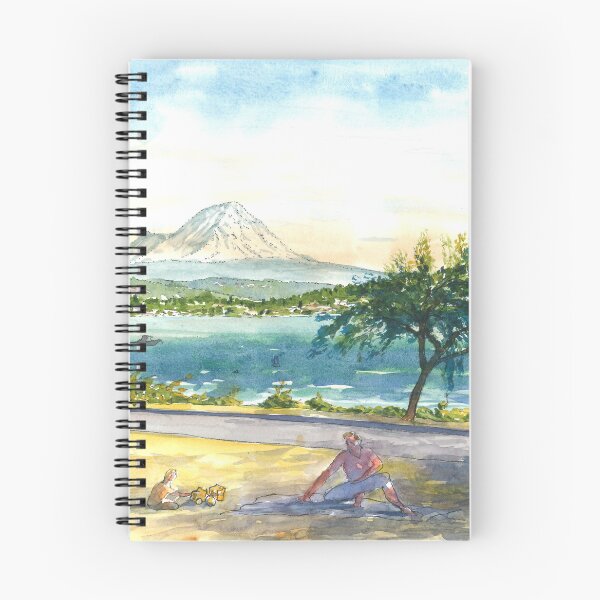 Item preview, Mount Rainier from Seward Park designed and sold by Dave Baab watercolors.