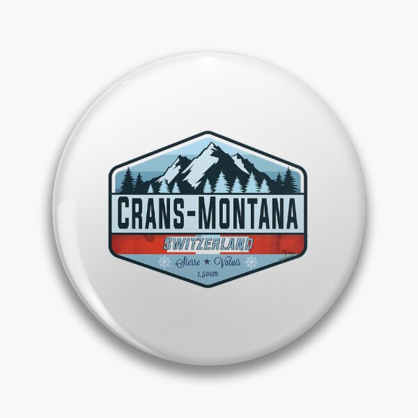 Item preview, Crans-Montana Ski Switzerland Skiing Alps Sticker T-Shirt 01 designed and sold by flamesnejme.